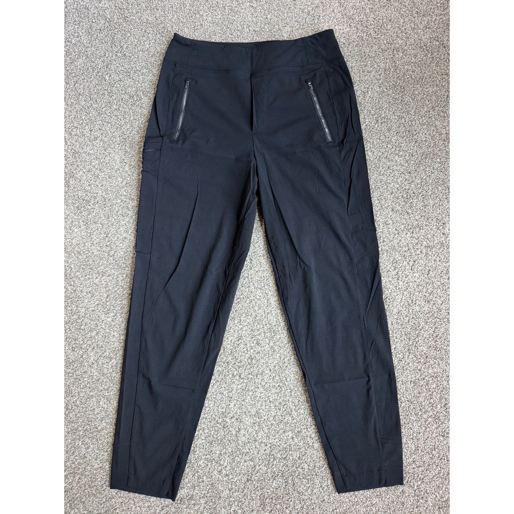 Athleta Trekkie North Jogger Pants Black Hiking Travel Tapered Women 6